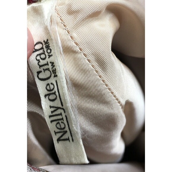 Nelly De Grab Skirt Women's Size 10 Pink Geometric Aztec Embroidery Zip Closure - Picture 2 of 4